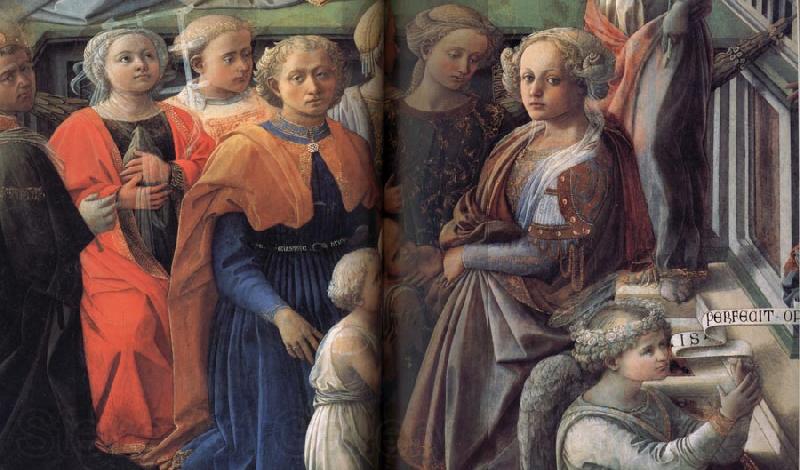 Fra Filippo Lippi Details of The Coronation of the Virgin